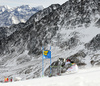 Stephanie Brunner of Austria skiing in the first run of the women giant slalom opening race of the Audi FIS Alpine skiing World cup in Soelden, Austria. Opening women giant slalom race of the Audi FIS Alpine skiing World cup, was held on Rettenbach glacier above Soelden, Austria, on Saturday, 28th of October 2017.
