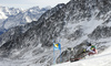 Sara Hector of Sweden skiing in the first run of the women giant slalom opening race of the Audi FIS Alpine skiing World cup in Soelden, Austria. Opening women giant slalom race of the Audi FIS Alpine skiing World cup, was held on Rettenbach glacier above Soelden, Austria, on Saturday, 28th of October 2017.
