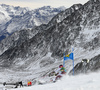 Frida Hansdotter of Sweden skiing in the first run of the women giant slalom opening race of the Audi FIS Alpine skiing World cup in Soelden, Austria. Opening women giant slalom race of the Audi FIS Alpine skiing World cup, was held on Rettenbach glacier above Soelden, Austria, on Saturday, 28th of October 2017.
