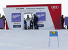 Lindsey Vonn of USA on start of the first run of the women giant slalom opening race of the Audi FIS Alpine skiing World cup in Soelden, Austria. Opening women giant slalom race of the Audi FIS Alpine skiing World cup, was held on Rettenbach glacier above Soelden, Austria, on Saturday, 28th of October 2017.
