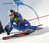 Manuela Moelgg of Italy skiing in the first run of the women giant slalom opening race of the Audi FIS Alpine skiing World cup in Soelden, Austria. Opening women giant slalom race of the Audi FIS Alpine skiing World cup, was held on Rettenbach glacier above Soelden, Austria, on Saturday, 28th of October 2017.
