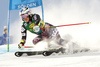 Tina Weirather of Liechtenstein skiing in the first run of the women giant slalom opening race of the Audi FIS Alpine skiing World cup in Soelden, Austria. Opening women giant slalom race of the Audi FIS Alpine skiing World cup, was held on Rettenbach glacier above Soelden, Austria, on Saturday, 28th of October 2017.
