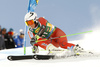 Ragnhild Mowinckel of Norway skiing in the first run of the women giant slalom opening race of the Audi FIS Alpine skiing World cup in Soelden, Austria. Opening women giant slalom race of the Audi FIS Alpine skiing World cup, was held on Rettenbach glacier above Soelden, Austria, on Saturday, 28th of October 2017.
