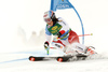 Melanie Meillard of Switzerland skiing in the first run of the women giant slalom opening race of the Audi FIS Alpine skiing World cup in Soelden, Austria. Opening women giant slalom race of the Audi FIS Alpine skiing World cup, was held on Rettenbach glacier above Soelden, Austria, on Saturday, 28th of October 2017.
