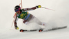 Frida Hansdotter of Sweden skiing in the first run of the women giant slalom opening race of the Audi FIS Alpine skiing World cup in Soelden, Austria. Opening women giant slalom race of the Audi FIS Alpine skiing World cup, was held on Rettenbach glacier above Soelden, Austria, on Saturday, 28th of October 2017.
