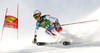 Aline Danioth of Switzerland skiing in the first run of the women giant slalom opening race of the Audi FIS Alpine skiing World cup in Soelden, Austria. Opening women giant slalom race of the Audi FIS Alpine skiing World cup, was held on Rettenbach glacier above Soelden, Austria, on Saturday, 28th of October 2017.
