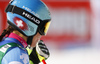 Wendy Holdener of Switzerland reacts in finish of the second run of the women giant slalom opening race of the Audi FIS Alpine skiing World cup in Soelden, Austria. Opening women giant slalom race of the Audi FIS Alpine skiing World cup, was held on Rettenbach glacier above Soelden, Austria, on Saturday, 28th of October 2017.
