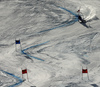 Winner Viktoria Rebensburg of Germany skiing in the second run of the women giant slalom opening race of the Audi FIS Alpine skiing World cup in Soelden, Austria. Opening women giant slalom race of the Audi FIS Alpine skiing World cup, was held on Rettenbach glacier above Soelden, Austria, on Saturday, 28th of October 2017.
