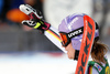 Winner Viktoria Rebensburg of Germany reacts in finish of the second run of the women giant slalom opening race of the Audi FIS Alpine skiing World cup in Soelden, Austria. Opening women giant slalom race of the Audi FIS Alpine skiing World cup, was held on Rettenbach glacier above Soelden, Austria, on Saturday, 28th of October 2017.
