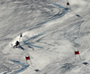 Third placed Manuela Moelgg of Italy skiing in the second run of the women giant slalom opening race of the Audi FIS Alpine skiing World cup in Soelden, Austria. Opening women giant slalom race of the Audi FIS Alpine skiing World cup, was held on Rettenbach glacier above Soelden, Austria, on Saturday, 28th of October 2017.
