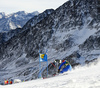 Manuela Moelgg of Italy skiing in the first run of the women giant slalom opening race of the Audi FIS Alpine skiing World cup in Soelden, Austria. Opening women giant slalom race of the Audi FIS Alpine skiing World cup, was held on Rettenbach glacier above Soelden, Austria, on Saturday, 28th of October 2017.
