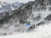 Melanie Meillard of Switzerland skiing in the first run of the women giant slalom opening race of the Audi FIS Alpine skiing World cup in Soelden, Austria. Opening women giant slalom race of the Audi FIS Alpine skiing World cup, was held on Rettenbach glacier above Soelden, Austria, on Saturday, 28th of October 2017.
