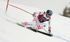 Matthias Mayer of Austria skiing in the men super-g race of the Audi FIS Alpine skiing World cup in Val Gardena, Italy. Men super-g race of the Audi FIS Alpine skiing World cup, was held on Saslong course in Val Gardena Groeden, Italy, on Friday, 15th of December 2017.
