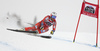 Kjetil Jansrud of Norway skiing in the men super-g race of the Audi FIS Alpine skiing World cup in Val Gardena, Italy. Men super-g race of the Audi FIS Alpine skiing World cup, was held on Saslong course in Val Gardena Groeden, Italy, on Friday, 15th of December 2017.
