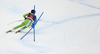 Bostjan Kline of Slovenia skiing in the men super-g race of the Audi FIS Alpine skiing World cup in Val Gardena, Italy. Men super-g race of the Audi FIS Alpine skiing World cup, was held on Saslong course in Val Gardena Groeden, Italy, on Friday, 15th of December 2017.
