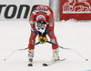 Kjetil Jansrud of Norway reacts in the finish of the men super-g race of the Audi FIS Alpine skiing World cup in Val Gardena, Italy. Men super-g race of the Audi FIS Alpine skiing World cup, was held on Saslong course in Val Gardena Groeden, Italy, on Friday, 15th of December 2017.
