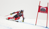 Erik Guay of Canada skiing in the men super-g race of the Audi FIS Alpine skiing World cup in Val Gardena, Italy. Men super-g race of the Audi FIS Alpine skiing World cup, was held on Saslong course in Val Gardena Groeden, Italy, on Friday, 15th of December 2017.
