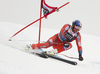 Aksel Lund Svindal of Norway skiing in the men super-g race of the Audi FIS Alpine skiing World cup in Val Gardena, Italy. Men super-g race of the Audi FIS Alpine skiing World cup, was held on Saslong course in Val Gardena Groeden, Italy, on Friday, 15th of December 2017.
