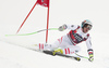 Vincent Kriechmayr of Austria skiing in the men super-g race of the Audi FIS Alpine skiing World cup in Val Gardena, Italy. Men super-g race of the Audi FIS Alpine skiing World cup, was held on Saslong course in Val Gardena Groeden, Italy, on Friday, 15th of December 2017.
