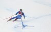 Peter Fill of Italy skiing in the men super-g race of the Audi FIS Alpine skiing World cup in Val Gardena, Italy. Men super-g race of the Audi FIS Alpine skiing World cup, was held on Saslong course in Val Gardena Groeden, Italy, on Friday, 15th of December 2017.
