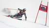 Thomas Biesemeyer of USA skiing in the men super-g race of the Audi FIS Alpine skiing World cup in Val Gardena, Italy. Men super-g race of the Audi FIS Alpine skiing World cup, was held on Saslong course in Val Gardena Groeden, Italy, on Friday, 15th of December 2017.
