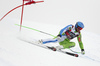 Bostjan Kline of Slovenia skiing in the men super-g race of the Audi FIS Alpine skiing World cup in Val Gardena, Italy. Men super-g race of the Audi FIS Alpine skiing World cup, was held on Saslong course in Val Gardena Groeden, Italy, on Friday, 15th of December 2017.

