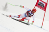 Thomas Tumler of Switzerland skiing in the men super-g race of the Audi FIS Alpine skiing World cup in Val Gardena, Italy. Men super-g race of the Audi FIS Alpine skiing World cup, was held on Saslong course in Val Gardena Groeden, Italy, on Friday, 15th of December 2017.
