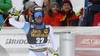 Fourth placed Gilles Roulin of Switzerland reacts in finish of the men downhill race of the Audi FIS Alpine skiing World cup in Val Gardena, Italy. Men downhill race of the Audi FIS Alpine skiing World cup, was held on Saslong course in Val Gardena Groeden, Italy, on Saturday, 16th of December 2017.
