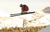 Aleksander Aamodt Kilde of Norway skiing in the men downhill race of the Audi FIS Alpine skiing World cup in Val Gardena, Italy. Men downhill race of the Audi FIS Alpine skiing World cup, was held on Saslong course in Val Gardena Groeden, Italy, on Saturday, 16th of December 2017.
