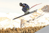 Adrien Theaux of France skiing in the men downhill race of the Audi FIS Alpine skiing World cup in Val Gardena, Italy. Men downhill race of the Audi FIS Alpine skiing World cup, was held on Saslong course in Val Gardena Groeden, Italy, on Saturday, 16th of December 2017.
