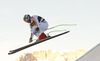 Andreas Sander of Germany skiing in the men downhill race of the Audi FIS Alpine skiing World cup in Val Gardena, Italy. Men downhill race of the Audi FIS Alpine skiing World cup, was held on Saslong course in Val Gardena Groeden, Italy, on Saturday, 16th of December 2017.
