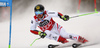 Marcel Hirscher of Austria skiing in the first run of the men giant slalom race of the Audi FIS Alpine skiing World cup in Alta Badia, Italy. Men giant slalom race of the Audi FIS Alpine skiing World cup, was held on Gran Risa course in Alta Badia, Italy, on Sunday, 17th of December 2017.
