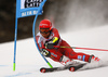 Leif Nestvold-Haugen of Norway skiing in the first run of the men giant slalom race of the Audi FIS Alpine skiing World cup in Alta Badia, Italy. Men giant slalom race of the Audi FIS Alpine skiing World cup, was held on Gran Risa course in Alta Badia, Italy, on Sunday, 17th of December 2017.
