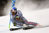 Alexis Pinturault of France skiing in the first run of the men giant slalom race of the Audi FIS Alpine skiing World cup in Alta Badia, Italy. Men giant slalom race of the Audi FIS Alpine skiing World cup, was held on Gran Risa course in Alta Badia, Italy, on Sunday, 17th of December 2017.
