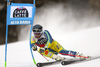 Matts Olsson of Sweden skiing in the first run of the men giant slalom race of the Audi FIS Alpine skiing World cup in Alta Badia, Italy. Men giant slalom race of the Audi FIS Alpine skiing World cup, was held on Gran Risa course in Alta Badia, Italy, on Sunday, 17th of December 2017.
