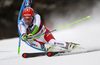 Justin Murisier of Switzerland skiing in the first run of the men giant slalom race of the Audi FIS Alpine skiing World cup in Alta Badia, Italy. Men giant slalom race of the Audi FIS Alpine skiing World cup, was held on Gran Risa course in Alta Badia, Italy, on Sunday, 17th of December 2017.
