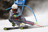 Victor Muffat-Jeandet of France skiing in the first run of the men giant slalom race of the Audi FIS Alpine skiing World cup in Alta Badia, Italy. Men giant slalom race of the Audi FIS Alpine skiing World cup, was held on Gran Risa course in Alta Badia, Italy, on Sunday, 17th of December 2017.
