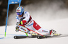 Gino Caviezel of Switzerland skiing in the first run of the men giant slalom race of the Audi FIS Alpine skiing World cup in Alta Badia, Italy. Men giant slalom race of the Audi FIS Alpine skiing World cup, was held on Gran Risa course in Alta Badia, Italy, on Sunday, 17th of December 2017.
