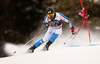 Samu Torsti of Finland skiing in the first run of the men giant slalom race of the Audi FIS Alpine skiing World cup in Alta Badia, Italy. Men giant slalom race of the Audi FIS Alpine skiing World cup, was held on Gran Risa course in Alta Badia, Italy, on Sunday, 17th of December 2017.
