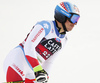 Gino Caviezel of Switzerland reacts in the finish of the second run of the men giant slalom race of the Audi FIS Alpine skiing World cup in Alta Badia, Italy. Men giant slalom race of the Audi FIS Alpine skiing World cup, was held on Gran Risa course in Alta Badia, Italy, on Sunday, 17th of December 2017.
