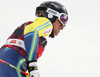 Andre Myhrer of Sweden reacts in the finish of the second run of the men giant slalom race of the Audi FIS Alpine skiing World cup in Alta Badia, Italy. Men giant slalom race of the Audi FIS Alpine skiing World cup, was held on Gran Risa course in Alta Badia, Italy, on Sunday, 17th of December 2017.
