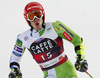 Zan Kranjec of Slovenia reacts in the finish of the second run of the men giant slalom race of the Audi FIS Alpine skiing World cup in Alta Badia, Italy. Men giant slalom race of the Audi FIS Alpine skiing World cup, was held on Gran Risa course in Alta Badia, Italy, on Sunday, 17th of December 2017.
