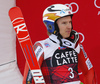 Henrik Kristoffersen of Norway celebrate his medal won in the men giant slalom race of the Audi FIS Alpine skiing World cup in Alta Badia, Italy. Men giant slalom race of the Audi FIS Alpine skiing World cup, was held on Gran Risa course in Alta Badia, Italy, on Sunday, 17th of December 2017.
