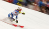 Ekaterina Tkachenko of Russia skiing in the first run of the women Snow Queen Trophy slalom race of the Audi FIS Alpine skiing World cup in Zagreb, Croatia. Women slalom race of the Audi FIS Alpine skiing World cup, was held on Sljeme above Zagreb, Croatia, on Wednesday, 3rd of January 2018.
