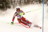 Nina Haver-Loeseth of Norway skiing in the first run of the women Snow Queen Trophy slalom race of the Audi FIS Alpine skiing World cup in Zagreb, Croatia. Women slalom race of the Audi FIS Alpine skiing World cup, was held on Sljeme above Zagreb, Croatia, on Wednesday, 3rd of January 2018.
