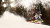 Frida Hansdotter of Sweden skiing in the first run of the women Snow Queen Trophy slalom race of the Audi FIS Alpine skiing World cup in Zagreb, Croatia. Women slalom race of the Audi FIS Alpine skiing World cup, was held on Sljeme above Zagreb, Croatia, on Wednesday, 3rd of January 2018.
