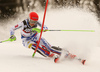 Petra Vlhova of Slovakia skiing in the first run of the women Snow Queen Trophy slalom race of the Audi FIS Alpine skiing World cup in Zagreb, Croatia. Women slalom race of the Audi FIS Alpine skiing World cup, was held on Sljeme above Zagreb, Croatia, on Wednesday, 3rd of January 2018.
