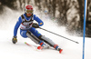 Irene Curtoni of Italy skiing in the first run of the women Snow Queen Trophy slalom race of the Audi FIS Alpine skiing World cup in Zagreb, Croatia. Women slalom race of the Audi FIS Alpine skiing World cup, was held on Sljeme above Zagreb, Croatia, on Wednesday, 3rd of January 2018.
