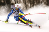 Chiara Costazza of Italy skiing in the first run of the women Snow Queen Trophy slalom race of the Audi FIS Alpine skiing World cup in Zagreb, Croatia. Women slalom race of the Audi FIS Alpine skiing World cup, was held on Sljeme above Zagreb, Croatia, on Wednesday, 3rd of January 2018.
