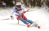 Michelle Gisin of Switzerland skiing in the first run of the women Snow Queen Trophy slalom race of the Audi FIS Alpine skiing World cup in Zagreb, Croatia. Women slalom race of the Audi FIS Alpine skiing World cup, was held on Sljeme above Zagreb, Croatia, on Wednesday, 3rd of January 2018.
